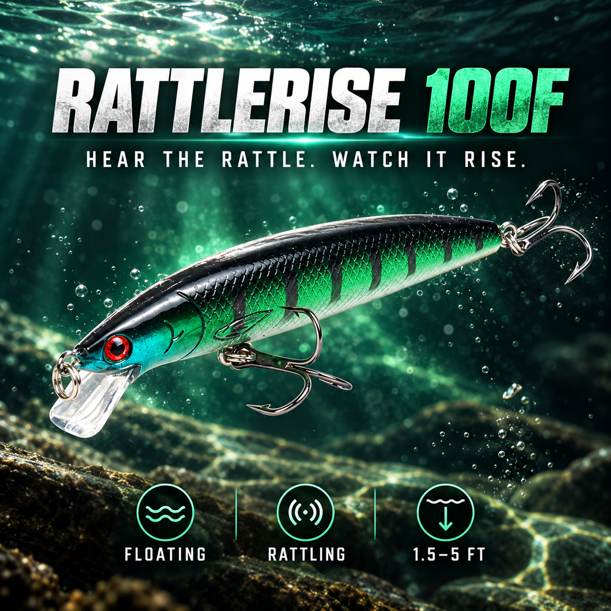 RattleRise 100F Floating Jerkbait