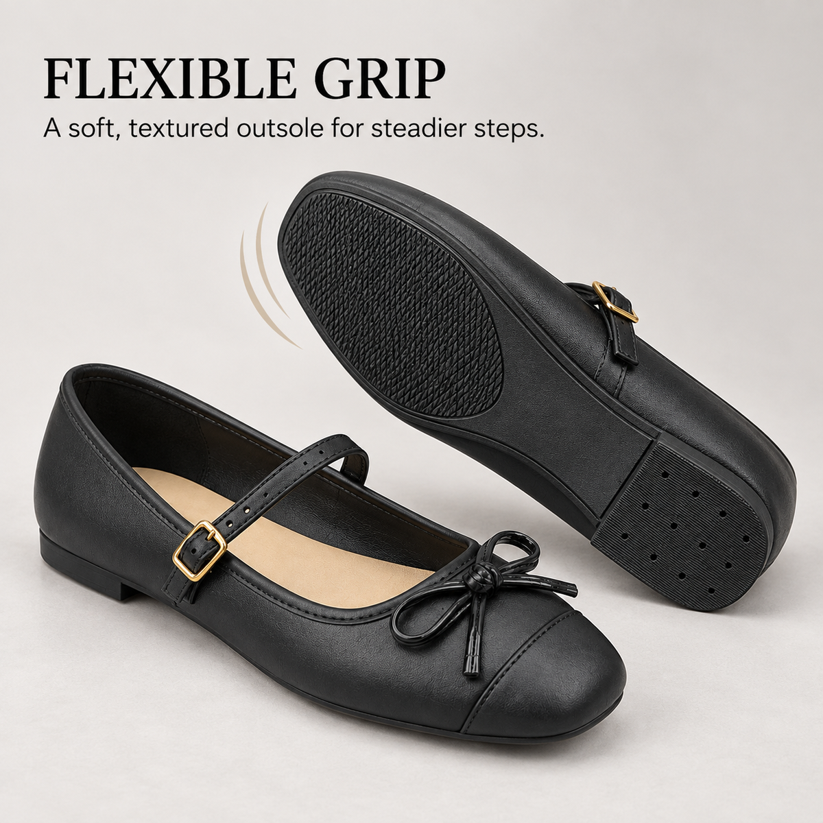 The Parisian Bow Mary Jane Flats