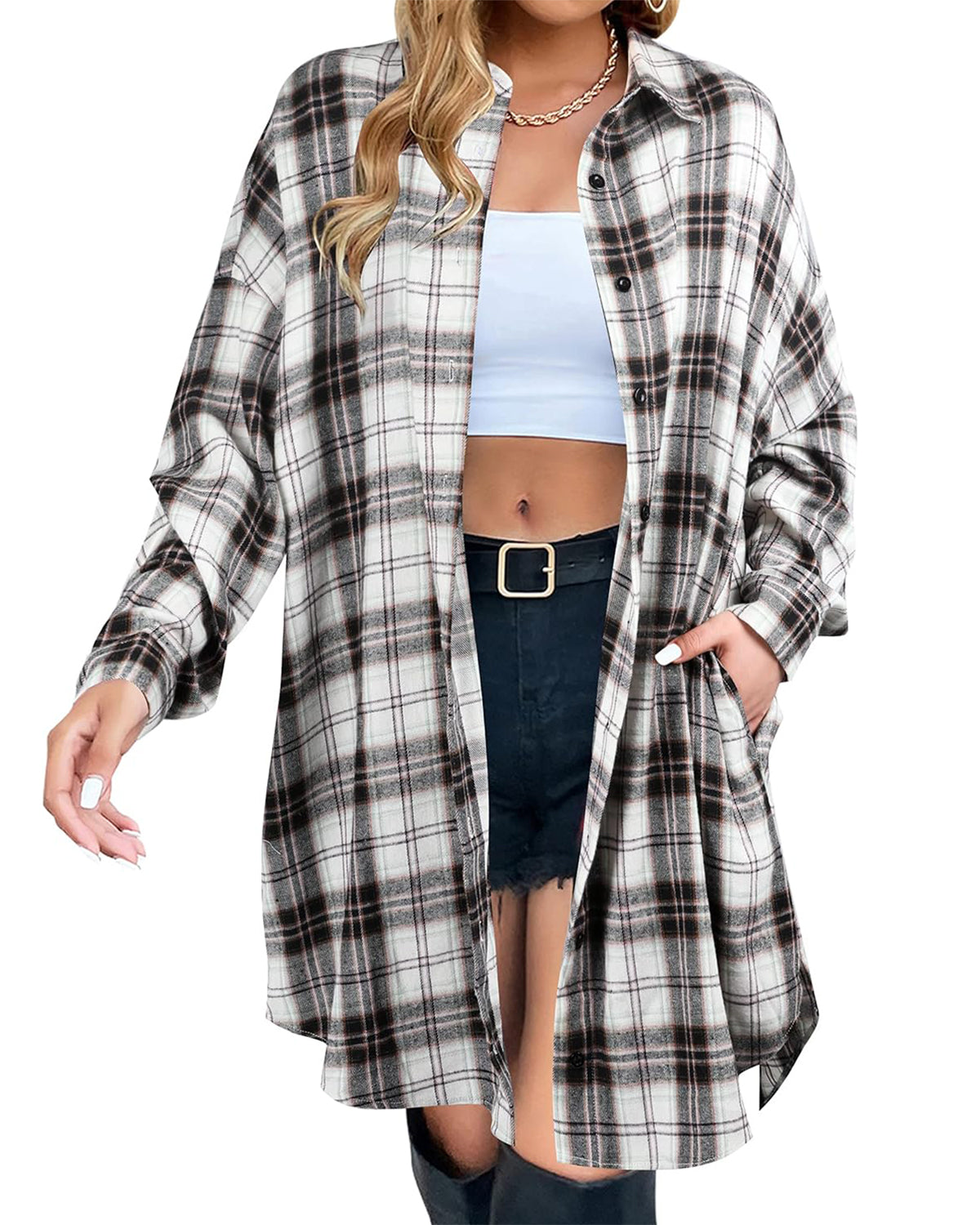 Women's Button Down Plaid Flannel Shirts (Buy 2 Free Shipping)
