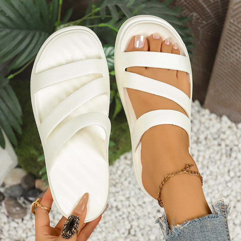 Sandales compensées pour femme – Confortables et à semelle épaisse