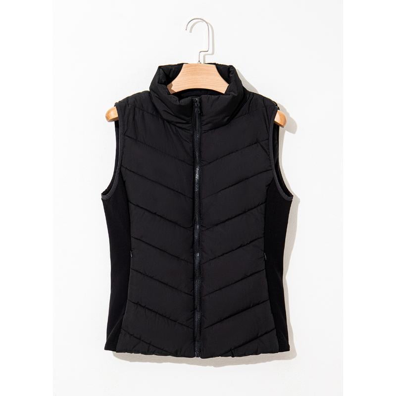 Puffer Vest Women Sleeveless Zip Up Outerwear