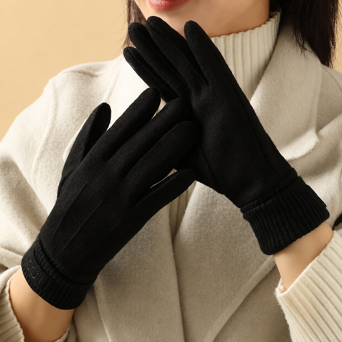 Thick Windproof Touchscreen Winter Gloves for Adults – Cycling & Outdoor Sports