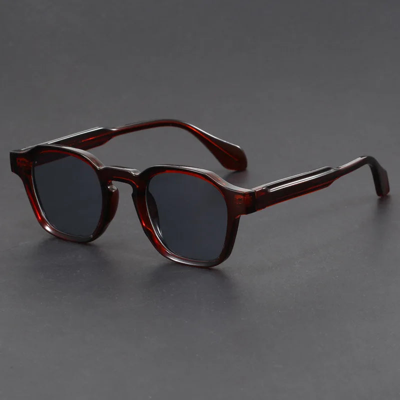 Retro-Quadratsonnenbrille – UV-schützende Streetstyle-Sonnenbrille
