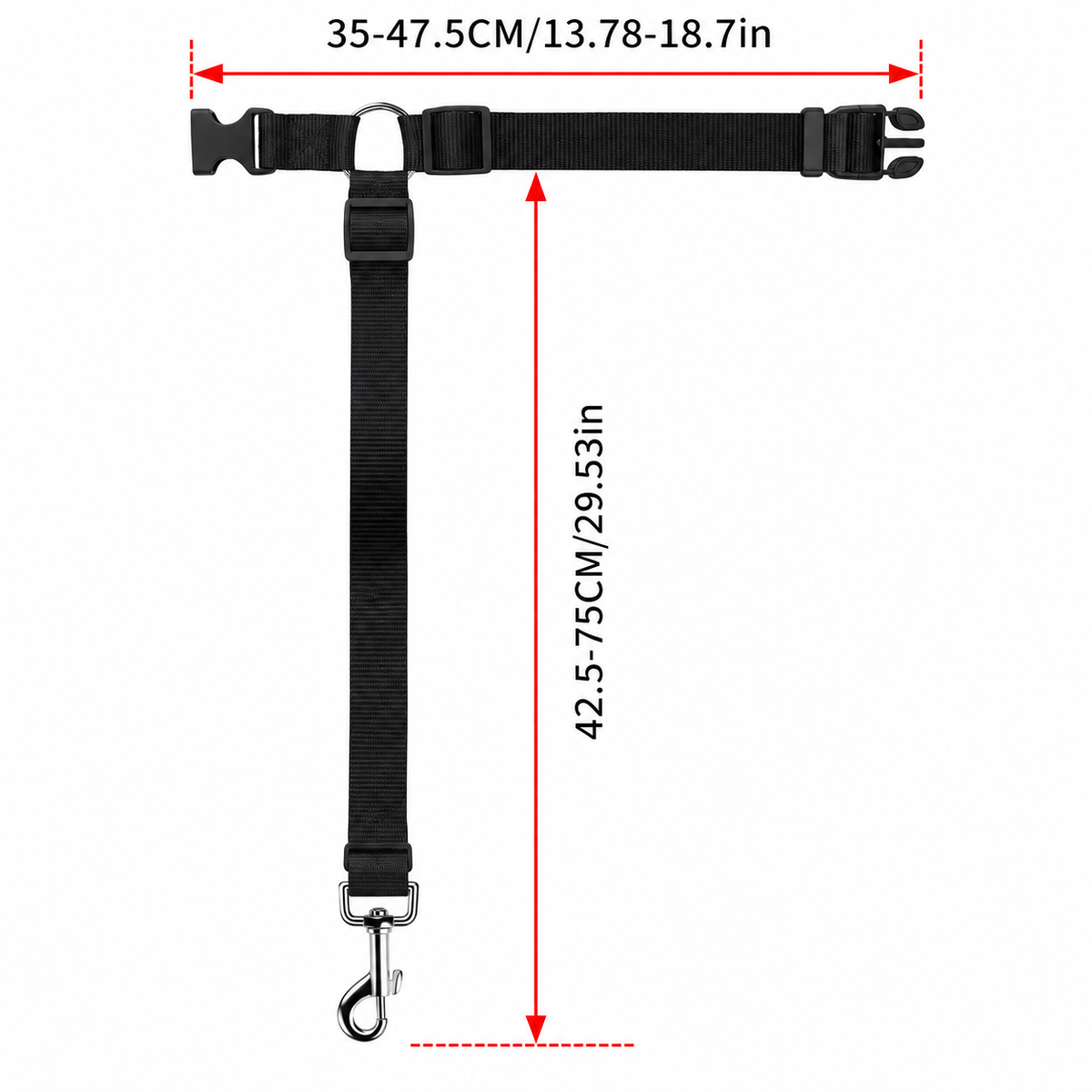 Adjustable Dog Car Seat Belt – Headrest Restraint Leash