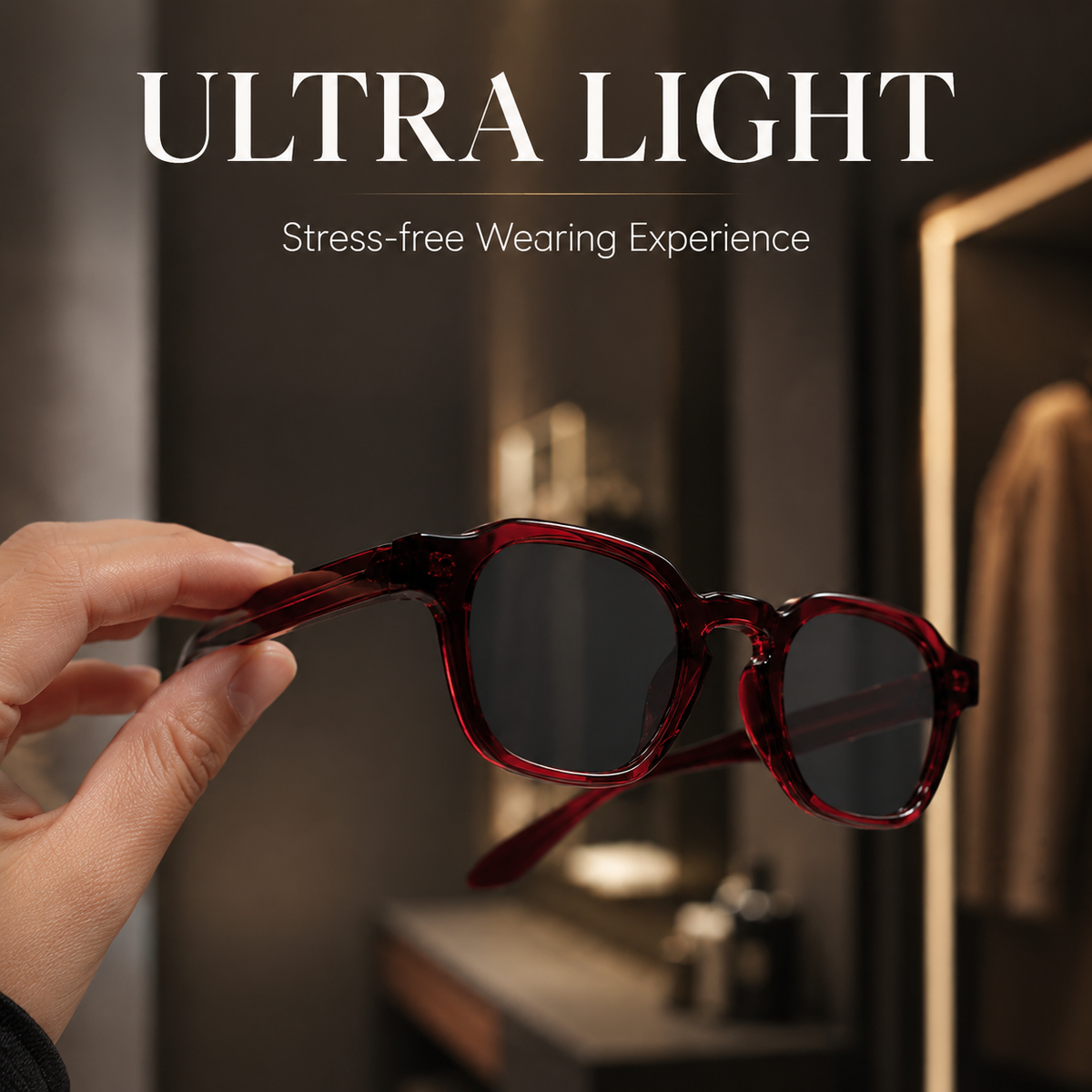 Retro-Quadratsonnenbrille – UV-schützende Streetstyle-Sonnenbrille
