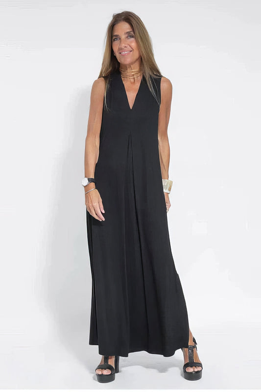 Elegantes langes Kleid + passender Cardigan