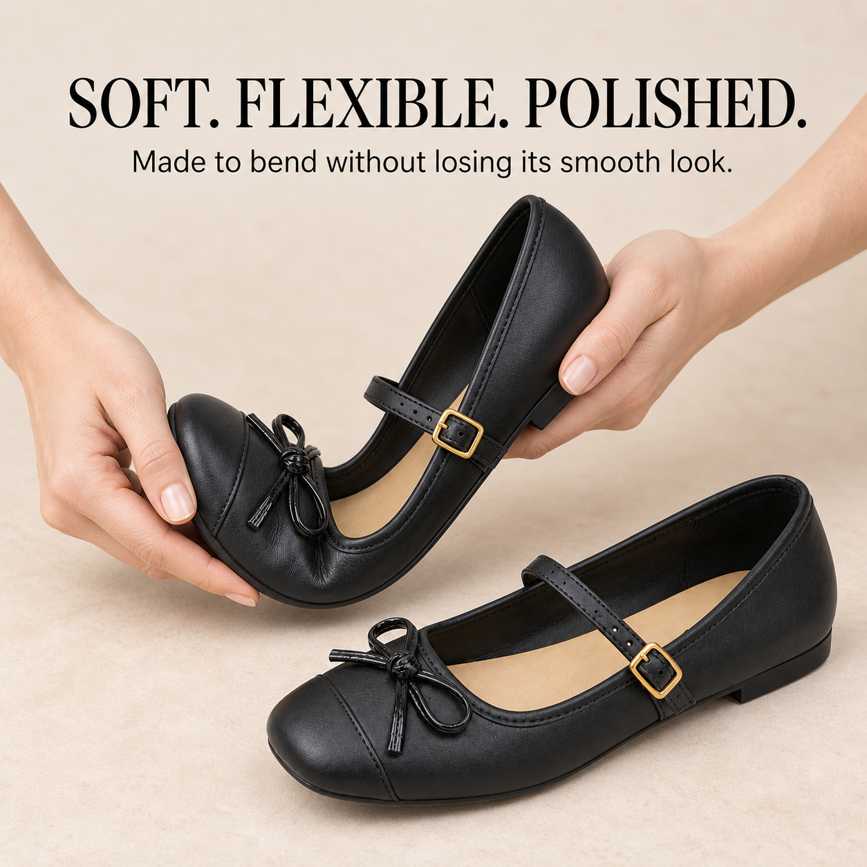 The Parisian Bow Mary Jane Flats