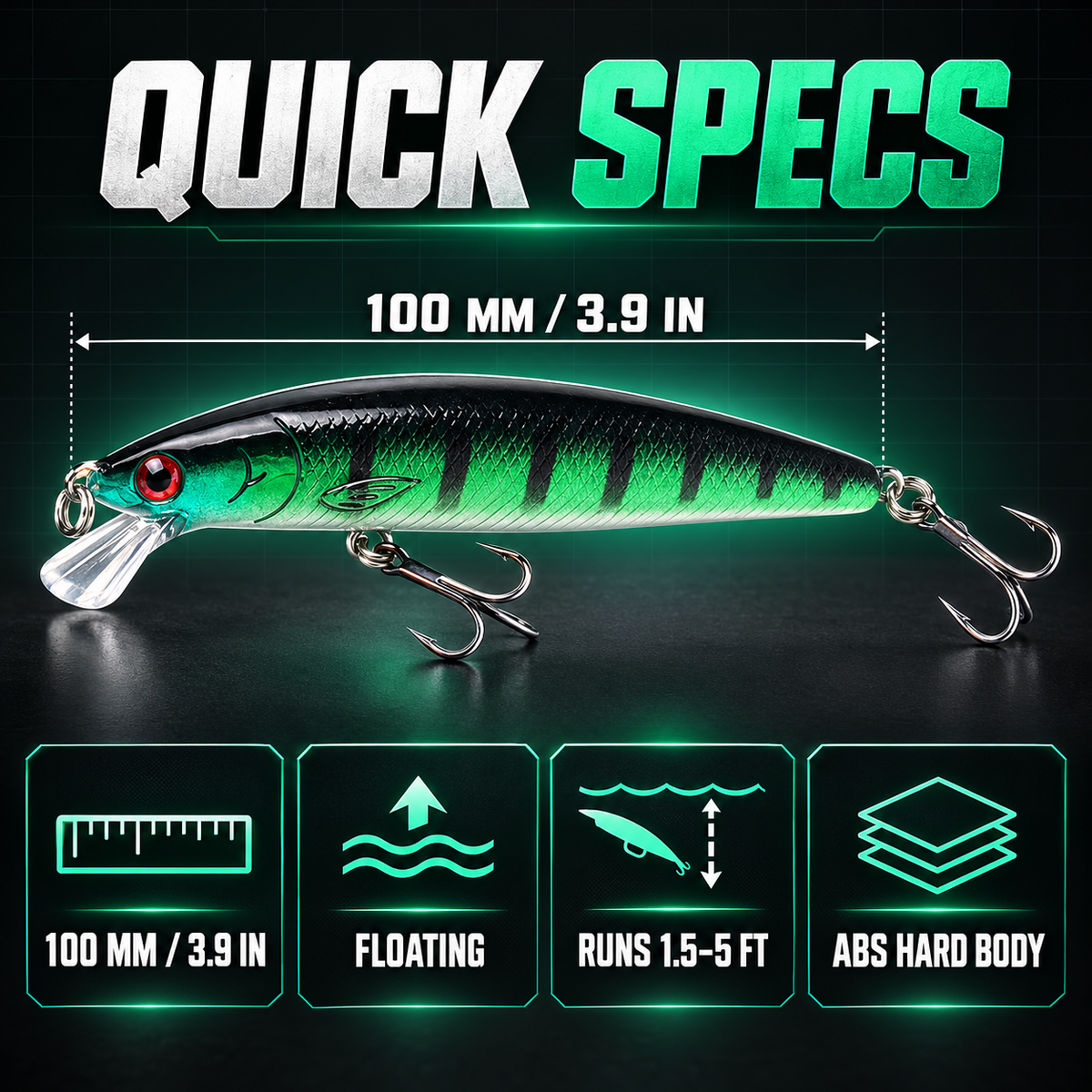 RattleRise 100F Floating Jerkbait