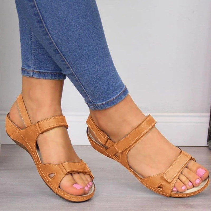 Sandales femme en simili cuir premium