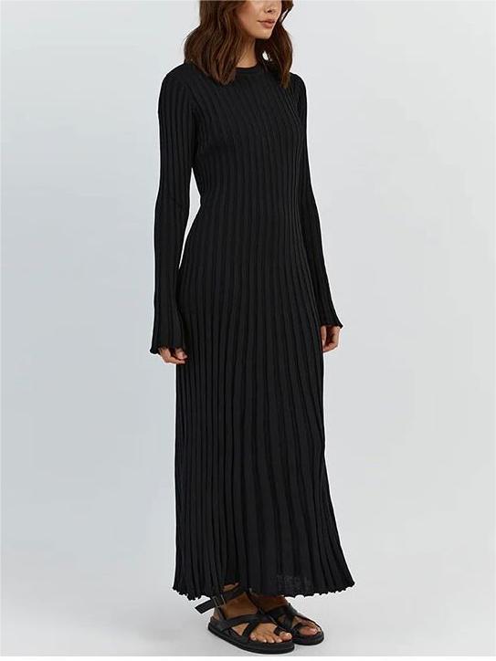 Fall New Sleeved Knit Midi Dress (Buy 2 Free Shipping)