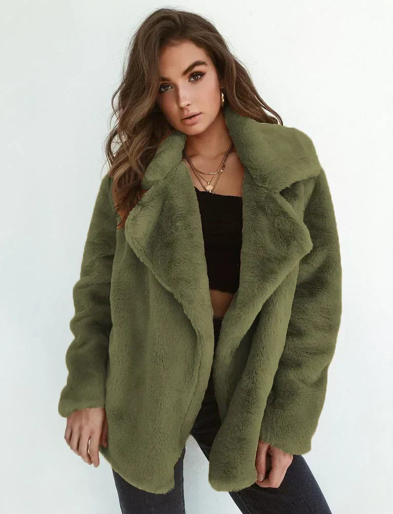 Women’s Plush Wool-Lined Fleece Jacket
