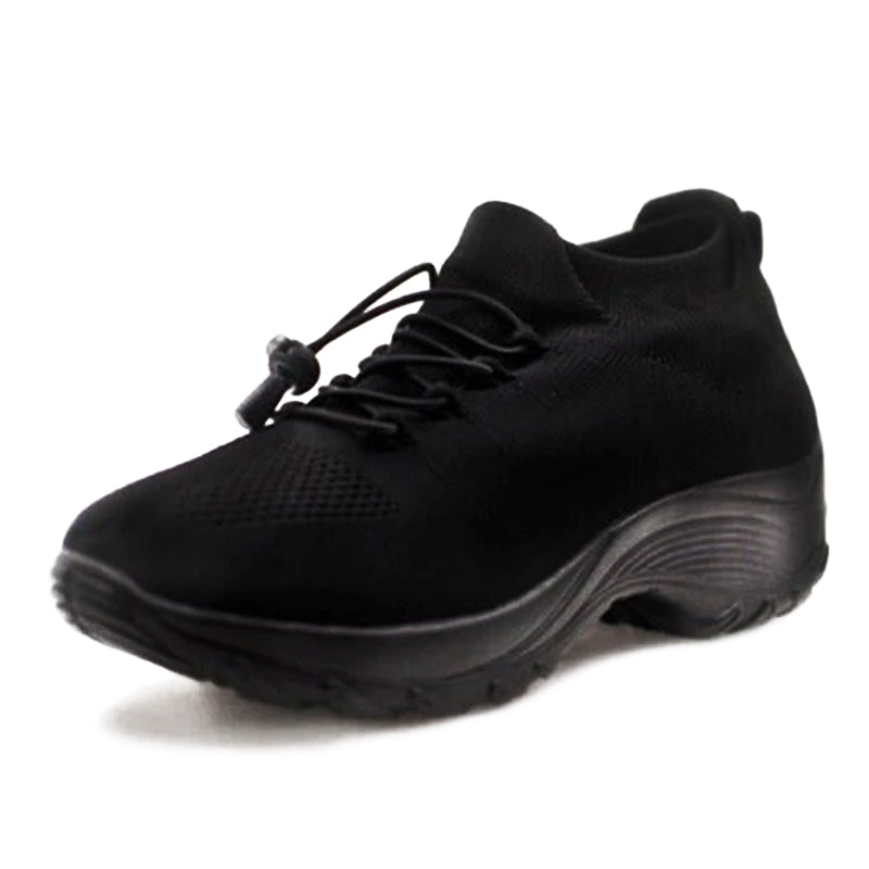 Comfortable women's shoes with air cushion support to reduce back and knee stress