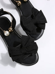 Women’s Bow Flat Sandals – Comfortable Casual Summer Shoes