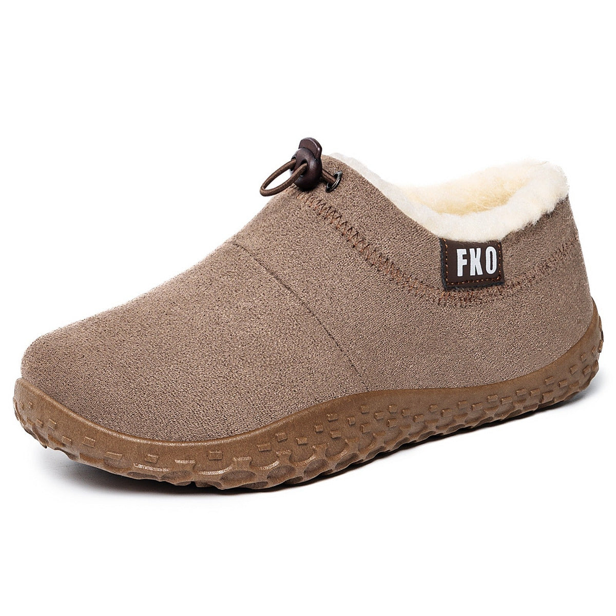 Women's Plush-Lined Winter Mules – Cozy Slip-On Shoes