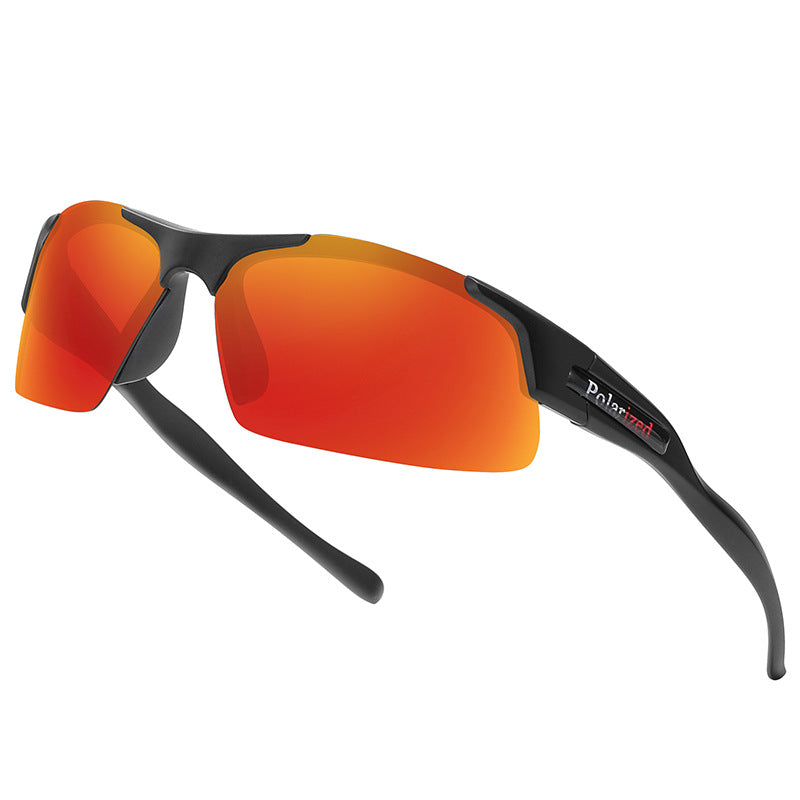 AeroTrace Air Semi-Rimless Polarized Sports Sunglasses for Fishing, Driving & Cycling