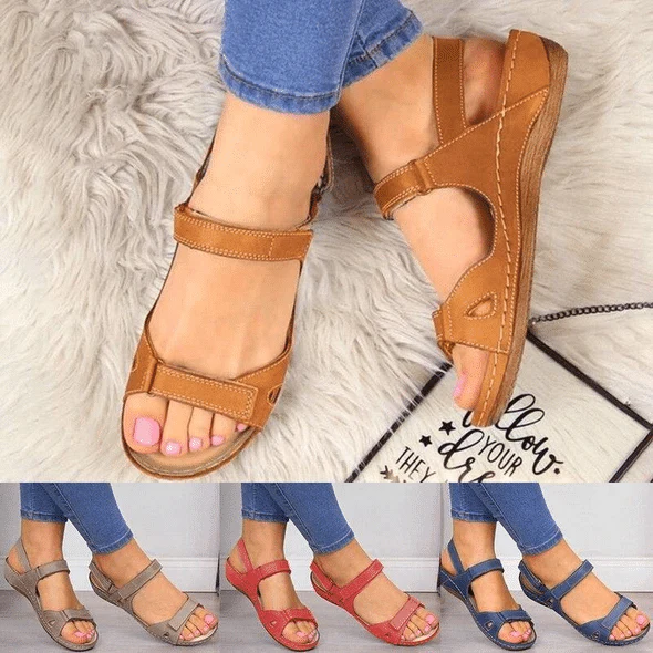 Sandales femme en simili cuir premium