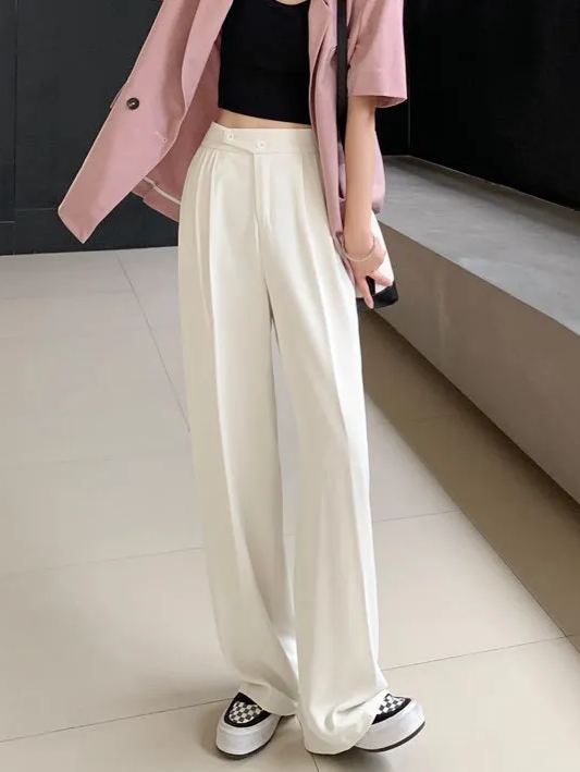 Pantalon ample décontracté long pour femme (3 achetés, livraison gratuite)