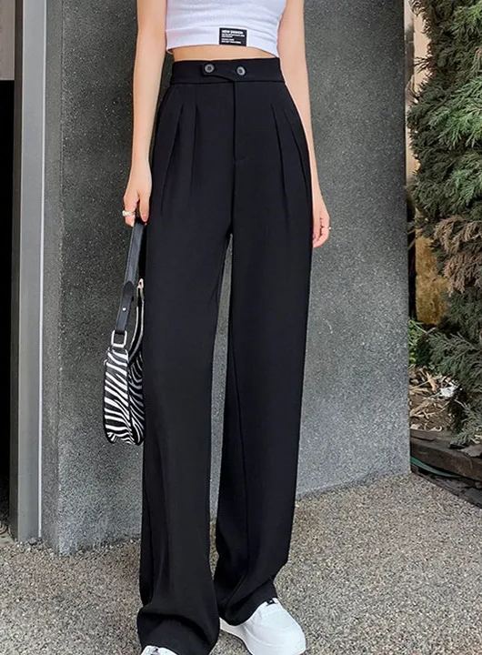 Pantalon ample décontracté long pour femme (3 achetés, livraison gratuite)