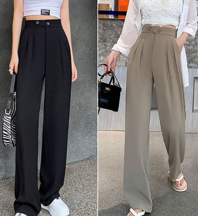 Pantalon ample décontracté long pour femme (3 achetés, livraison gratuite)