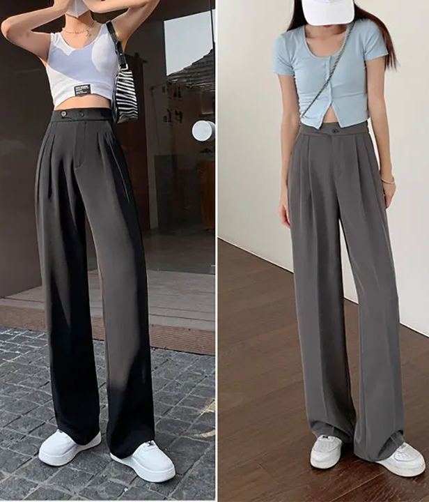 Pantalon ample décontracté long pour femme (3 achetés, livraison gratuite)
