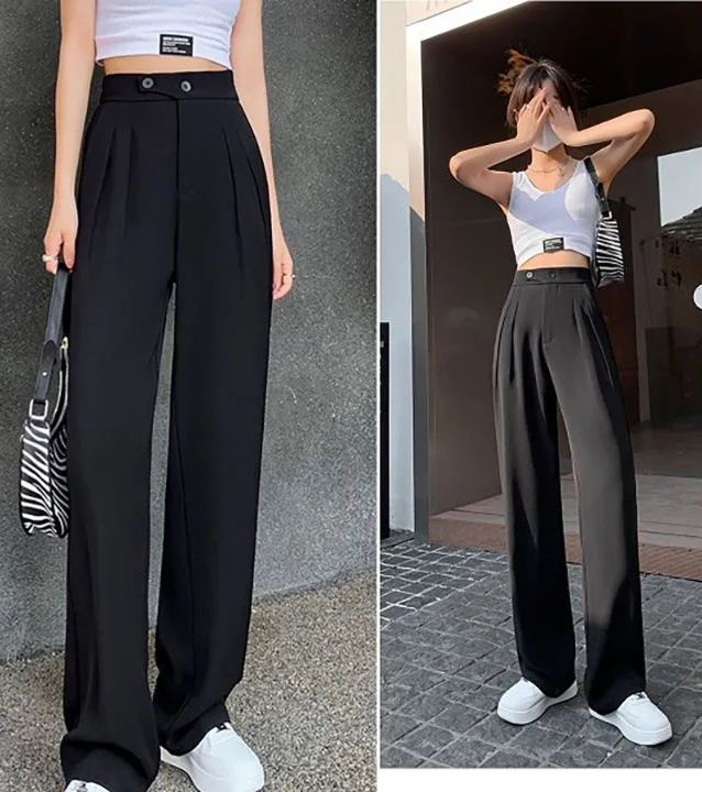 Pantalon ample décontracté long pour femme (3 achetés, livraison gratuite)