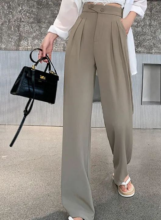 Pantalon ample décontracté long pour femme (3 achetés, livraison gratuite)