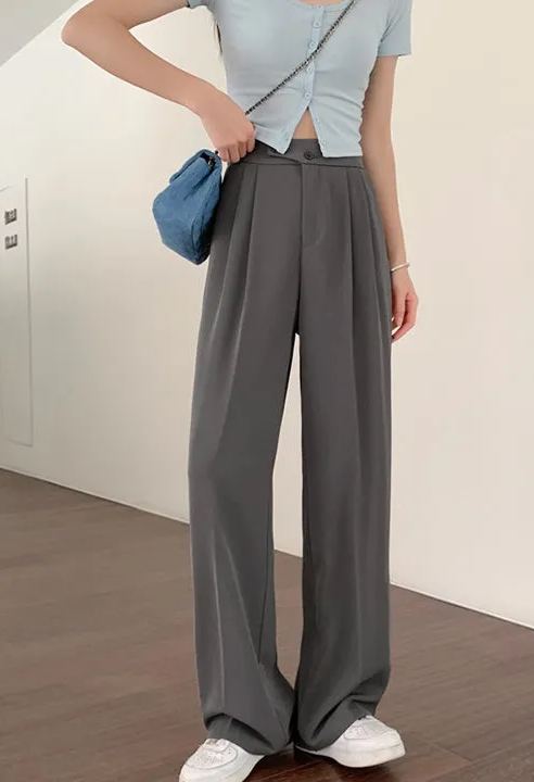 Pantalon ample décontracté long pour femme (3 achetés, livraison gratuite)