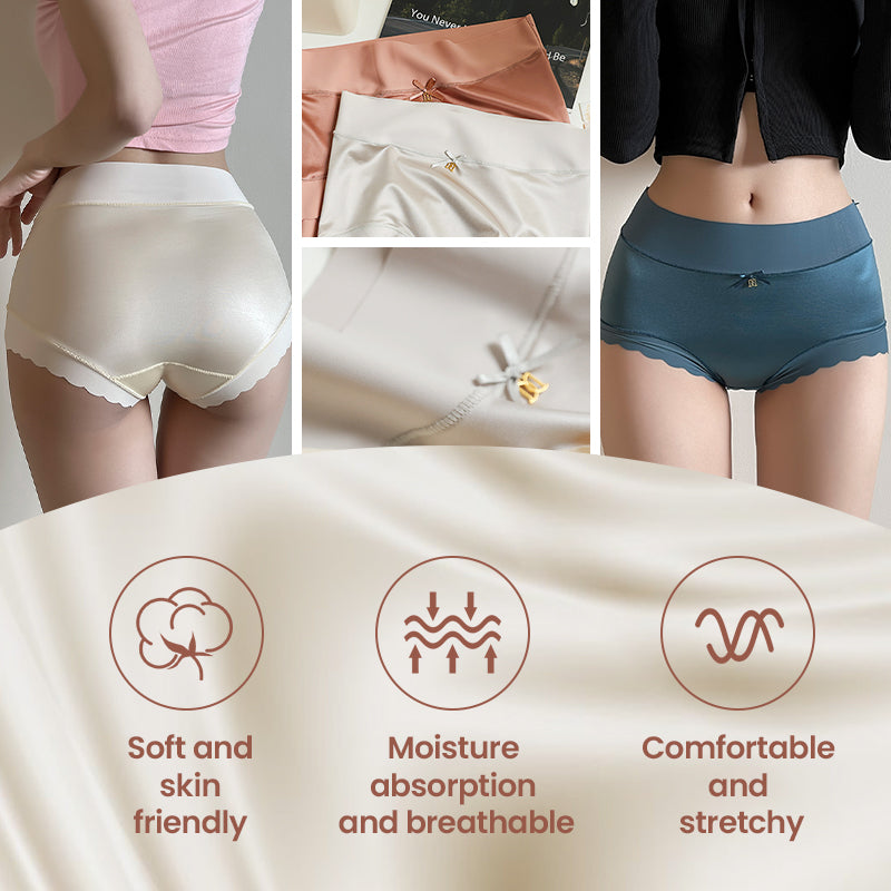 Women's High-Waisted No-Show Panties – Silky-Soft Stretch Briefs